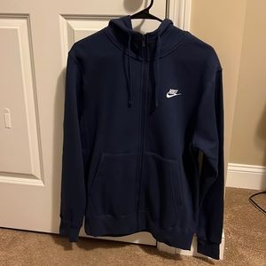 Men’s Navy Nike Zip Up Sweatshirt
